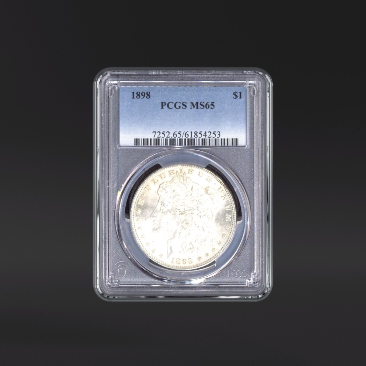 1898 One Dollar PCGS MS65 - US PCGS MS65